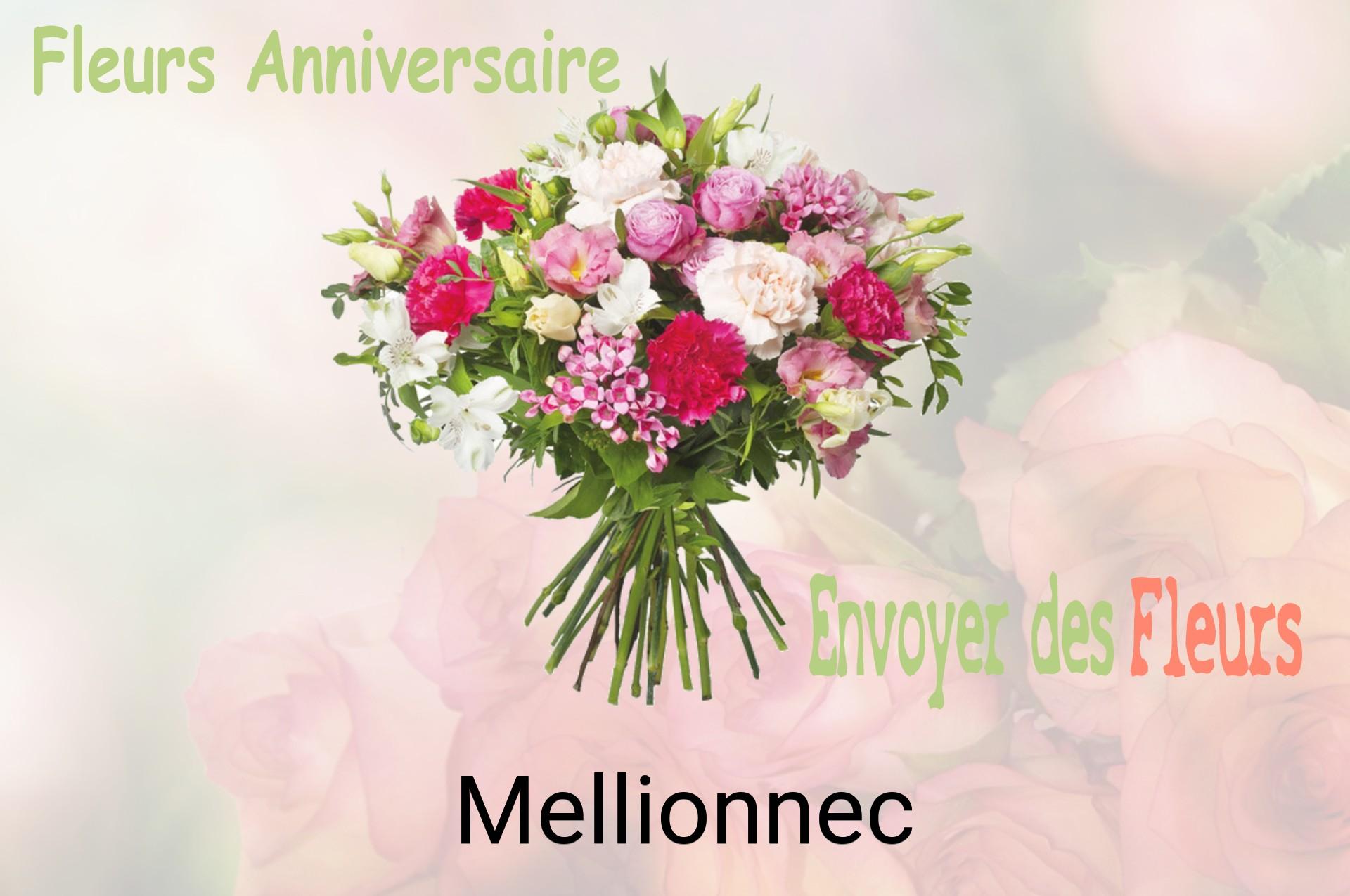 Bouquet de fleurs d’anniversaire livré à Mellionnec